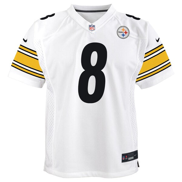 Kenny Pickett Pittsburgh Steelers Nike Youth Game Jersey - White/Black