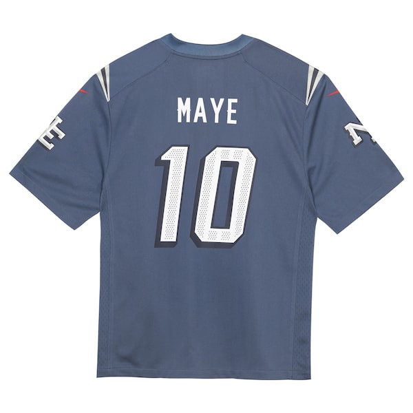 Drake Maye New England Patriots Nike Preschool 2025 Rivalries Collection Game Jersey - Storm Blue