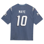 Drake Maye New England Patriots Nike Preschool 2025 Rivalries Collection Game Jersey - Storm Blue