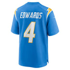Gus Edwards Los Angeles Chargers Nike  Game Jersey -  Powder Blue