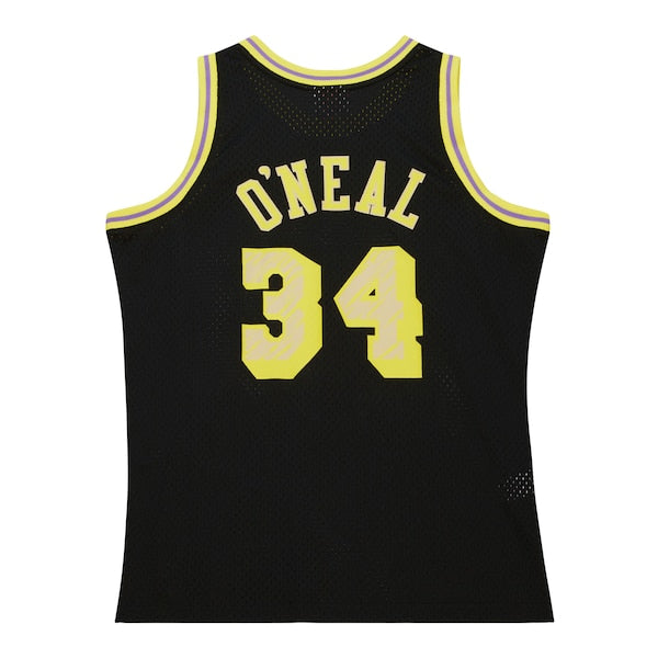 Shaquille O'Neal Los Angeles Lakers  1996/97 Swingman Sidewalk Sketch Jersey - Black