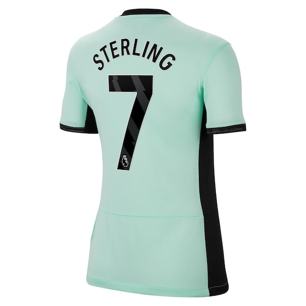 Raheem Sterling Chelsea Nike Women's 2023/24 Third Stadium Replica Player Jersey - Mint