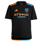 New York City FC adidas Youth 2024 24/7 Kit Replica Jersey – Black