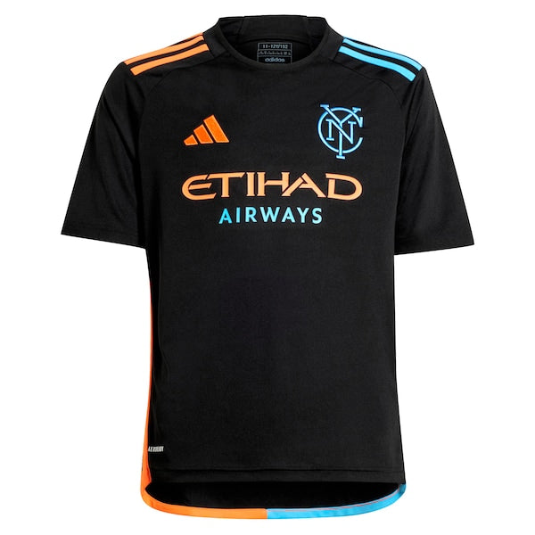 Thiago Martins New York City FC adidas Youth 2024 24/7 Kit Replica Player Jersey – Black