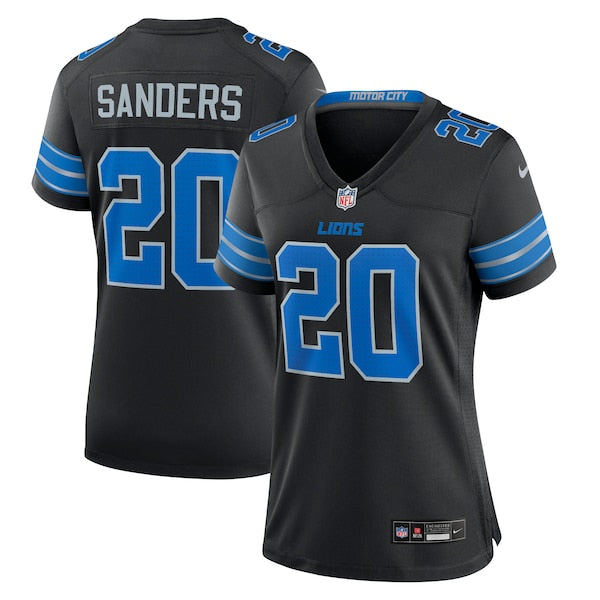 Barry Sanders Detroit Lions Nike Women's 2nd Alternate Retired Player Game Jersey - Black/Blue