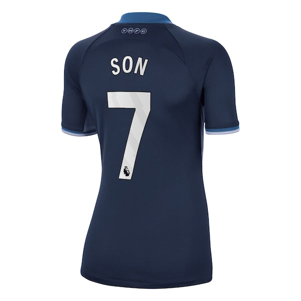 Son Heung-Min Tottenham Hotspur Nike Women's 2023/24 Away Stadium Replica Player Jersey - Navy/Tan/White
