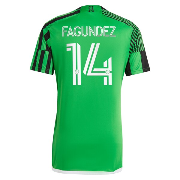 Diego Fagundez Austin FC adidas 2024 Las Voces Kit Replica Jersey - Green
