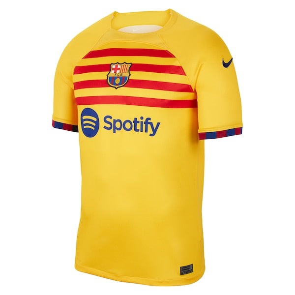 Barcelona Nike Youth 2022/23 Fourth Breathe Stadium Replica Custom Jersey - Yellow