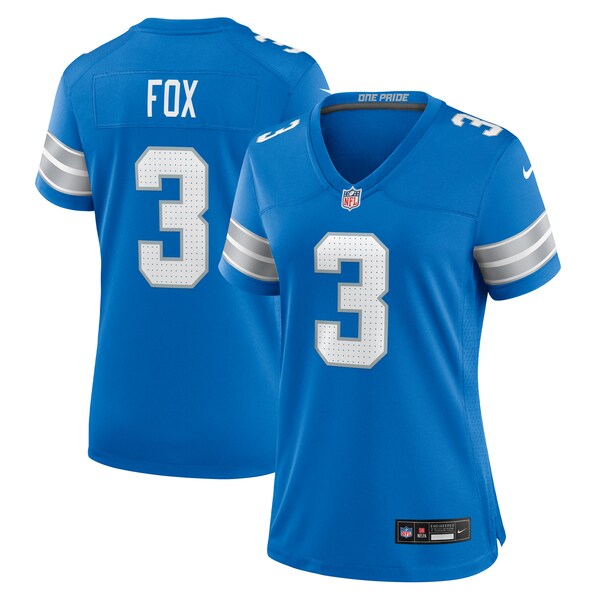 Jack Fox Detroit Lions Nike Women's Team Game Jersey -  Blue