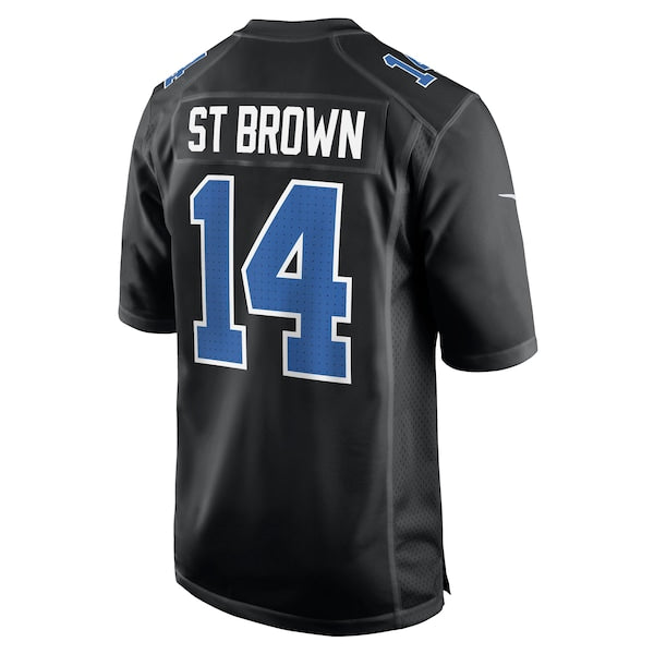 Amon-Ra St. Brown Detroit Lions Nike Carbon Fashion Jersey - Carbon Black