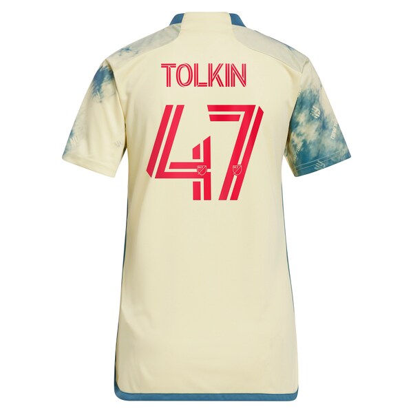 John Tolkin New York Red Bulls adidas Women's 2024 Daniel Patrick Kit Replica Jersey - Yellow