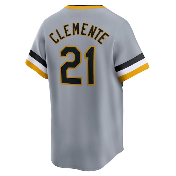 Roberto Clemente Pittsburgh Pirates Nike Throwback Cooperstown Collection Limited Jersey - Gray