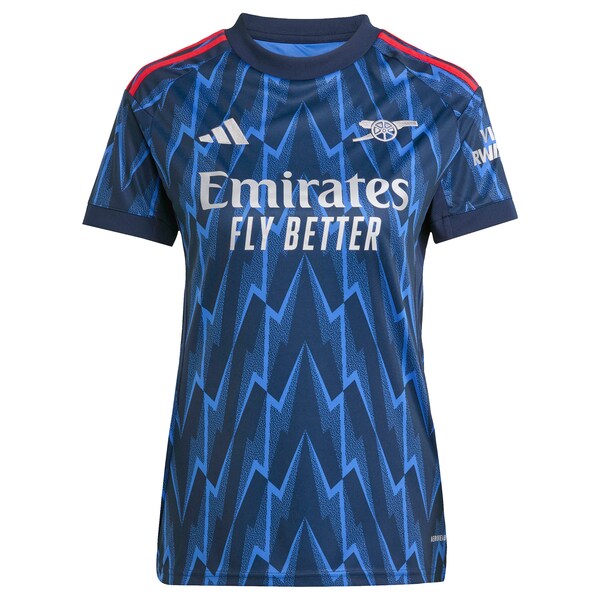Arsenal adidas Women's 2025/26 Away Replica Jersey - Blue/Red