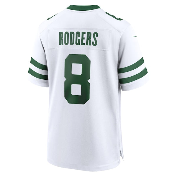 Aaron Rodgers New York Jets Nike Youth Game Jersey - White/Black/Green