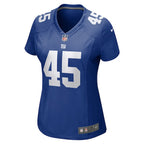 Boogie Basham New York Giants Nike Women's  Game Jersey -  Royal