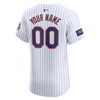 New York Mets Nike Home Elite Custom Patch Jersey - White
