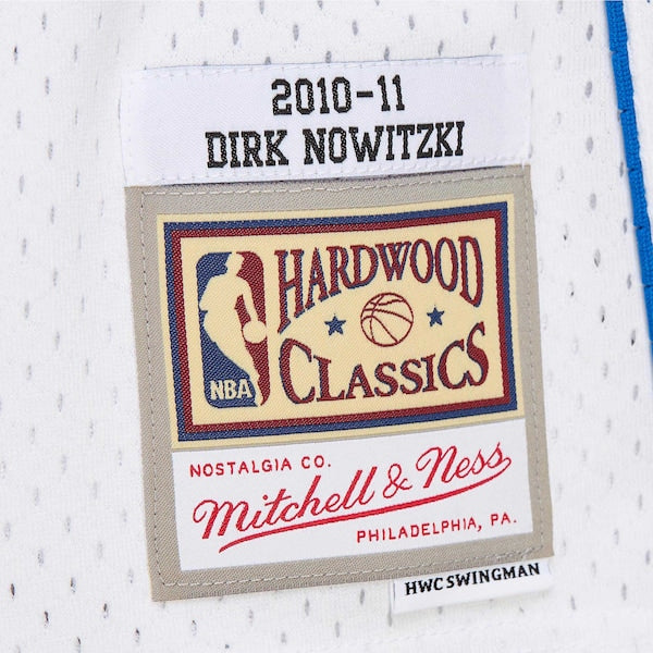 Dirk Nowitzki Dallas Mavericks 2010/11 Hardwood Classics Swingman Jersey - White