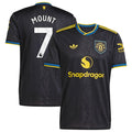 Mason Mount Manchester United adidas 2025/26 Third Replica Player Jersey - Black/White
