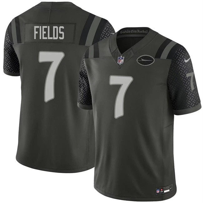 Justin Fields New York Jets Nike 2025 RIVALRIES Vapor Limited Jersey - Green