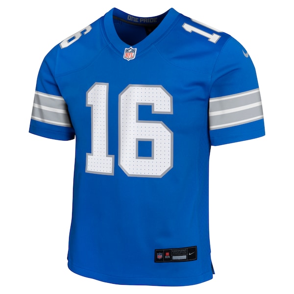 Jared Goff Detroit Lions Nike Youth Team Player Game Jersey - Blue