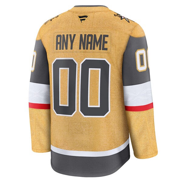 Vegas Golden Knights  Home Premium Custom Jersey - Gold/Gray/White
