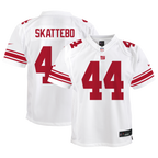 Youth Cam Skattebo New York Giants Nike Team Game Player Jersey - White