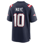 Drake Maye New England Patriots Nike 2024 NFL Draft First Round Pick Player Game Jersey - Navy