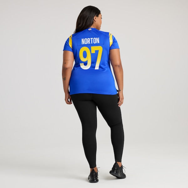 Bill Norton Los Angeles Rams Nike Women's Team Game Jersey -  Royal