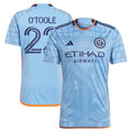 Kevin O'Toole New York City FC adidas 2024 The Interboro Kit Replica Player Jersey – Light Blue