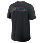 Las Vegas Raiders Nike 2025 NFL Crucial Catch Tri-Blend Dri-FIT T-Shirt - Black