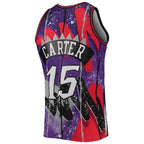 Vince Carter Toronto Raptors Hardwood Classics 1998/99 Hyper Hoops Swingman Jersey - Purple