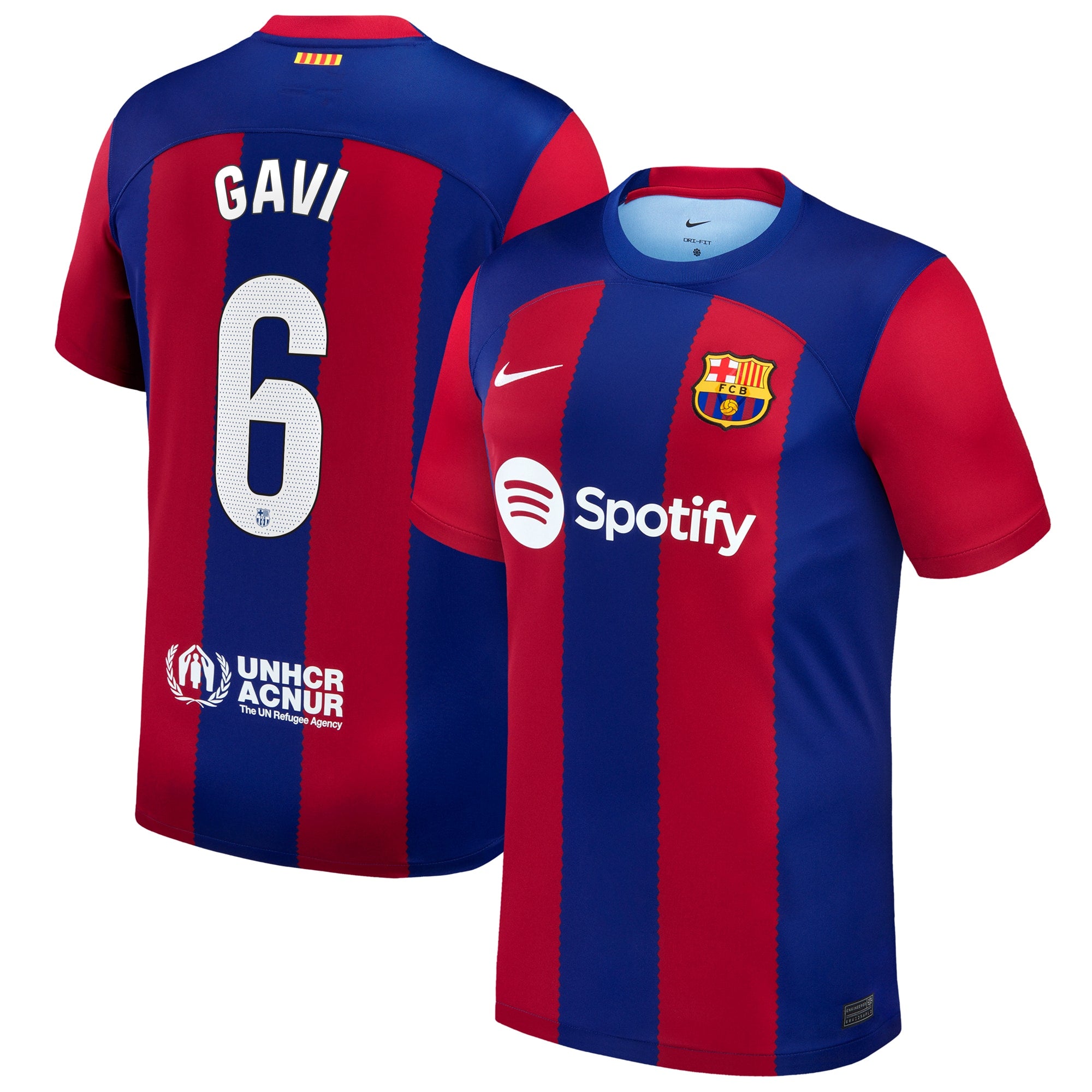 Gavi Barcelona Nike 2023/24 Third Replica Jersey - Aqua/Royal/White