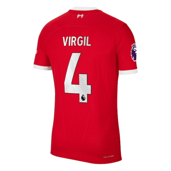 Virgil Van Dijk Liverpool Nike 2023/24 Home Authentic Player Jersey - Red/White