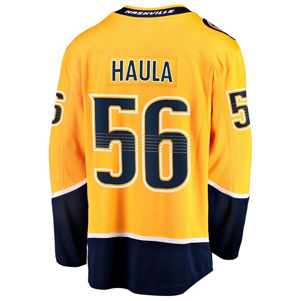 Erik Haula Nashville Predators  Home Breakaway Jersey - Gold