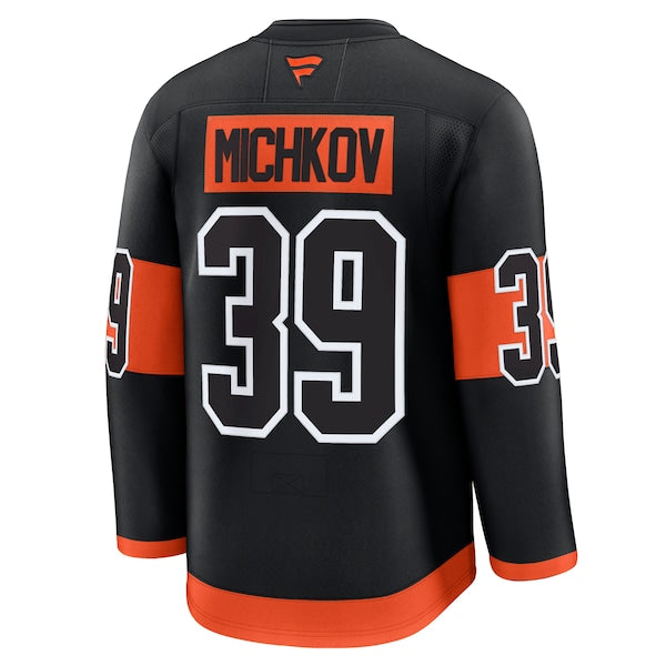 Matvei Michkov Philadelphia Flyers  Alternate Premium Jersey - Black/Orange
