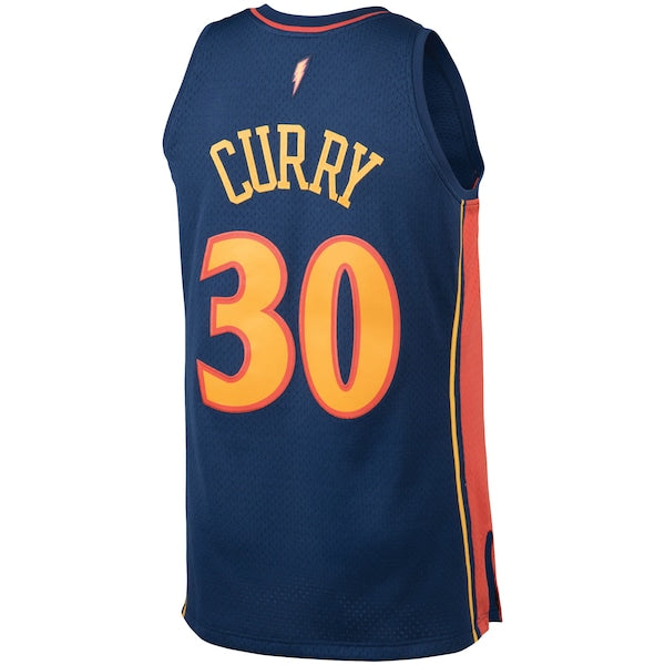 Stephen Curry Golden State Warriors 2009/10 Big & Tall Hardwood Classics Swingman Jersey - Navy
