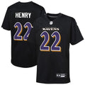 Derrick Henry Baltimore Ravens Nike Youth Fashion Game Jersey - Carbon Black