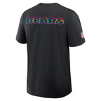 Chicago Bears Nike 2025 NFL Crucial Catch Tri-Blend Dri-FIT T-Shirt - Black