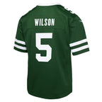 Garrett Wilson New York Jets Nike Youth Game Jersey - Legacy Green