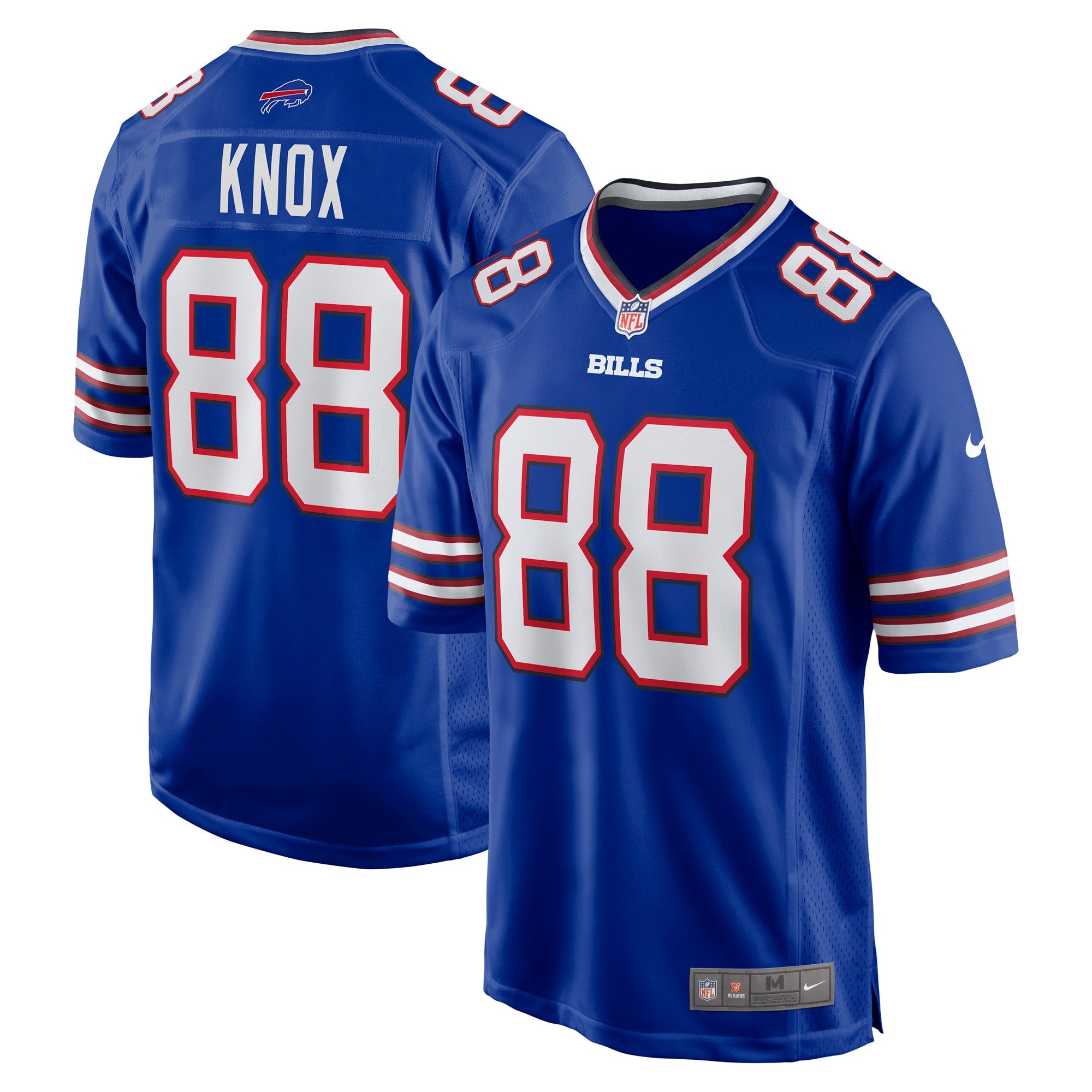 Dawson Knox Buffalo Bills Nike Away Game Player Jersey - White/Royal
