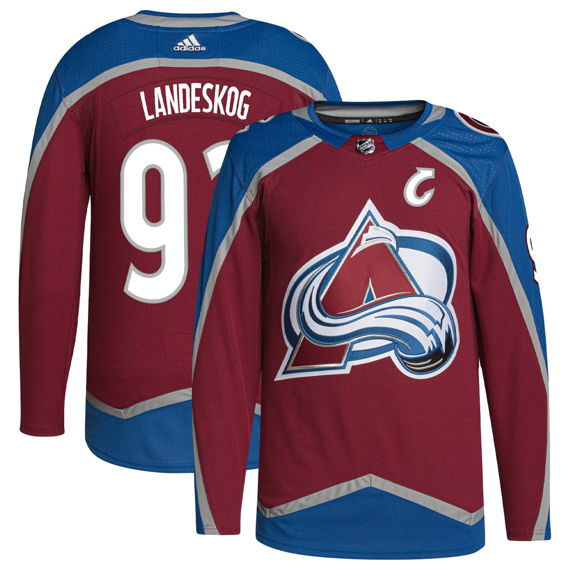 Gabriel Landeskog Colorado Avalanche adidas Alternate Primegreen Authentic Player Jersey - Navy/Burgundy