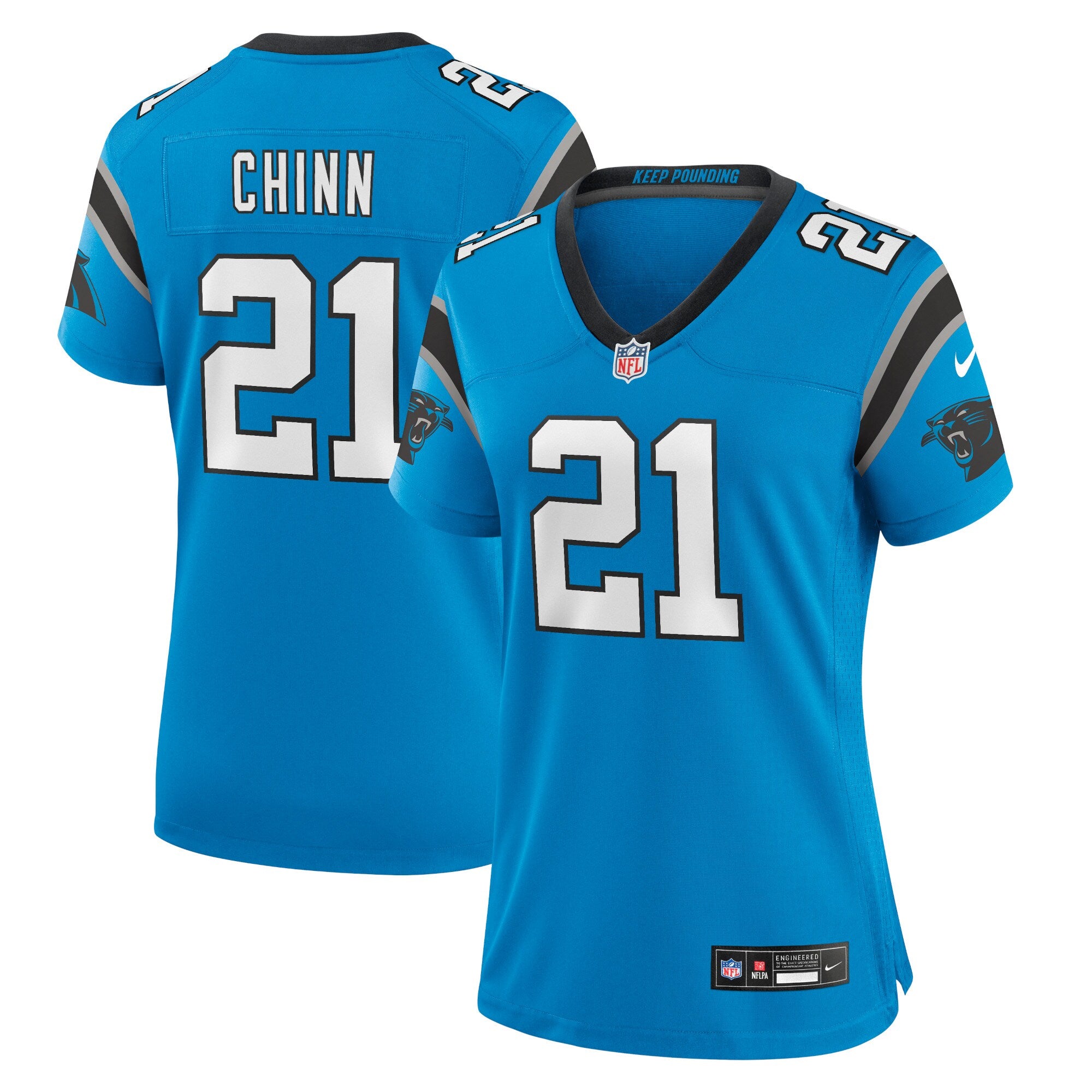 Jeremy Chinn Carolina Panthers Nike Women's Player Jersey - White/Blue