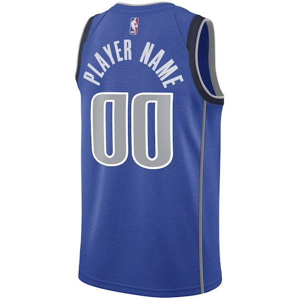 Dallas Mavericks Nike 2020/21 Swingman Custom Jersey - Icon Edition - Blue