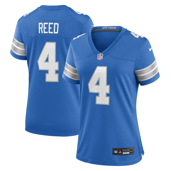 D.J. Reed Detroit Lions Nike Women's Team Game Jersey -  Blue