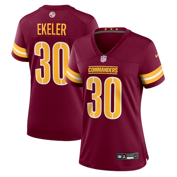 Austin Ekeler Washington Commanders Nike Women's  Game Jersey -  Burgundy/White