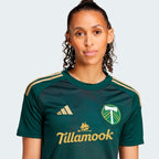 Portland Timbers adidas Women's 2025 Forever Green & Gold Replica Jersey - Green