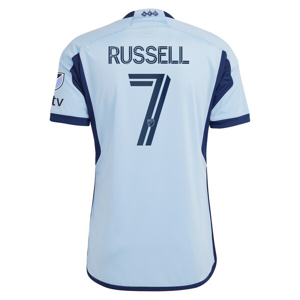 Johnny Russell Sporting Kansas City adidas 2024 Hoops 4.0 Authentic Player Jersey - Light Blue