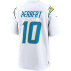 Justin Herbert Los Angeles Chargers Nike Game Jersey - White/Navy/Royal