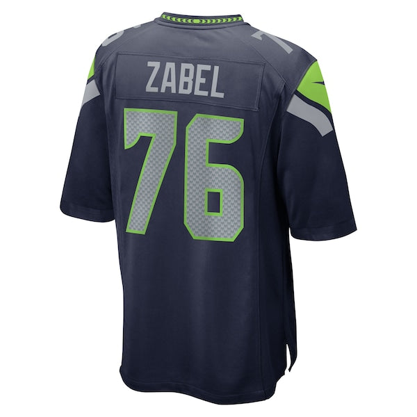 Grey Zabel Seattle Seahawks Nike 2025 NFL Draft First Round Pick Game Jersey - College Navy