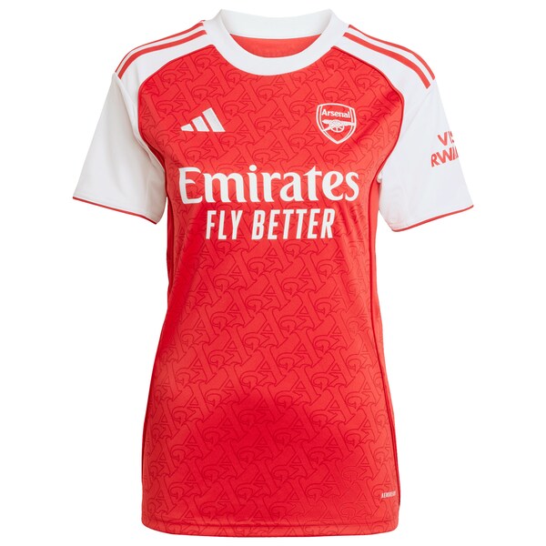 Arsenal adidas Women's 2025/26 Home Replica Custom Jersey - Red/Blue